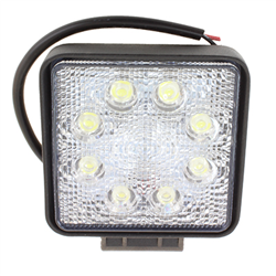 LAMPA ROBOCZA LEDOWA PROSTOKĄTNA,  8 LED 12-24V, 8X3W, 110X110MM, OBUDOWA ALUM.-347595961