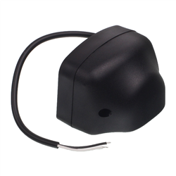 LAMPA OŚWIETLENIA TABLICY REJESTRACYJNEJ DIODOWA, KLOSZ BIAŁY, CZARNA, 12/24V-347595983