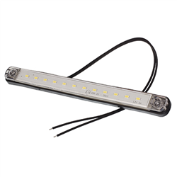 LAMPA OŚWIETLENIA WNĘTRZA 12-LED KLOSZ PRZEZROCZYSTY, SREBRNA RAMKA, 12V-347595998