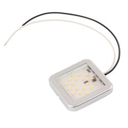 LAMPA OŚWIETLENIA WNĘTRZA 18-LED KLOSZ PRZEZROCZYSTY, SREBRNA RAMKA, 12V-347596000