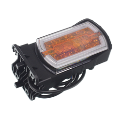 LAMPA ZESP PRZEDNIA DIODOWA Z KIERUNKOWSKAZEM PRZEDNIM, 12/24V, UNIWERSALNA L/P, WERSJA NA RURĘ + PRZEWÓD 1M-347596027