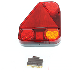 LAMPA TYLNA ZESP. LEWA (PRZECIWMGIELNE) Z TRÓJKĄTEM, 12/24V, DIODOWA - NACZEPY-347596083