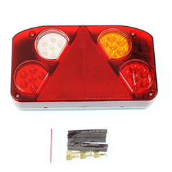 LAMPA TYLNA ZESP. PRAWA (BEZ PODŚW.) Z TRÓJKĄTEM, 12/24V, DIODOWA - NACZEPY-347596085
