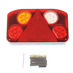 LAMPA TYLNA ZESP. LEWA (PODŚW. TABLICY) Z TRÓJKĄTEM, 12/24V, DIODOWA - NACZEPY-347596091