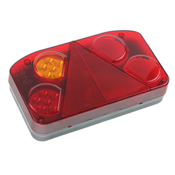 LAMPA TYLNA ZESP. LEWA, DIODOWA, TRÓJKĄT ODBLASKOWY, KOSZULKI TERMOKURCZLIWE, KONEKTORY-347596093