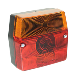LAMPA TYLNA ZESP. 2-SEGM. LEWA PRZYCZEPKA KWADRATOWA, OŚWIETLENIE TABLICY REJESTRACYJNEJ BEZ PRZEWODU-347596548