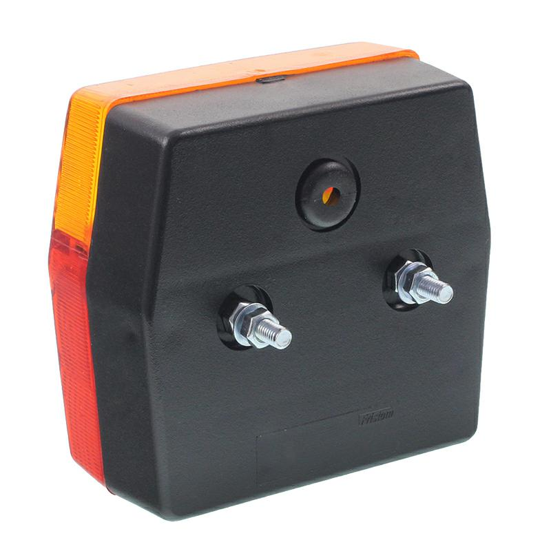LAMPA TYLNA ZESP. 2-SEGM. LEWA PRZYCZEPKA KWADRATOWA, OŚWIETLENIE TABLICY REJESTRACYJNEJ BEZ PRZEWODU-347596549