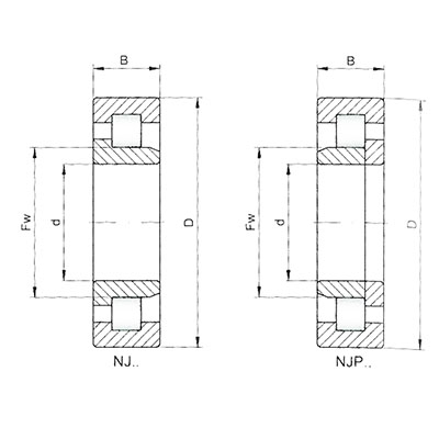 ŁOŻYSKO WALCOWE 1-RZĘDOWE NJ210-E POPRZECZNE, 90X50X20MM-347596963