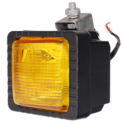 LAMPA ROBOCZA PROSTOKĄTNA PLASTIKOWA ŻARÓWKA, 12V, 55W, H3, ŻÓŁTA-347597083