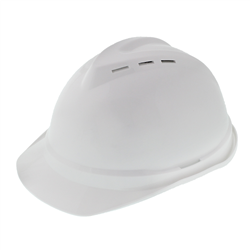 KASK OCHRONNY - BIAŁY - NORMA EN 397 - CZTEROPUNKTOWE MOCOWANIE-347597206