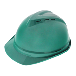 KASK OCHRONNY - ZIELONY - NORMA EN 397 - CZTEROPUNKTOWE MOCOWANIE-347597214