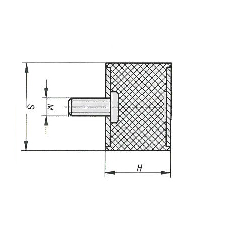 ODBÓJ GUMOWY M10/50X18MM 1 ŚRUBA-347597504