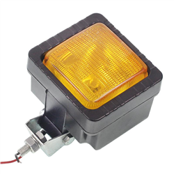 LAMPA ROBOCZA PROSTOKĄTNA PLASTIKOWA ŻARÓWKA, 12V 55W, ŻÓŁTA-347597880