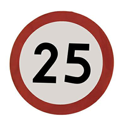 NALEPKA (NAKLEJKA) LIMIT PRĘDK.-  25KM/H FI 200MM, KLASA I-347597977