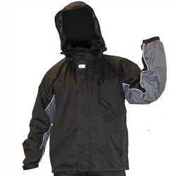 KURTKA PRZECIWDESZCZOWA CLOUDER - XL CZARNA-347598002