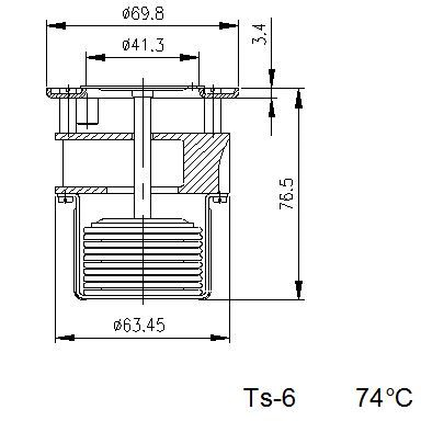 TERMOSTAT SW-400 TURBO 74°C-347598676