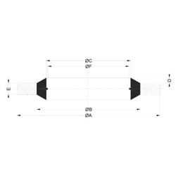 PODKŁADKA M12, 12,7X18X1,5MM METALOWO-GUMOWA Z PROWADZENIEM-347598745