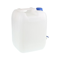 POJEMNIK NA WODĘ 20L - BIAŁY + METALOWY KRANIK BEZ GWINTU U DOŁU-347598919