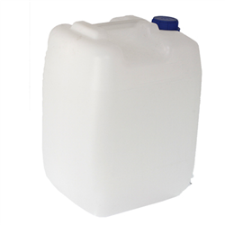 POJEMNIK NA WODĘ 20L - BIAŁY + METALOWY KRANIK Z GWINTEM U DOŁU-347598925