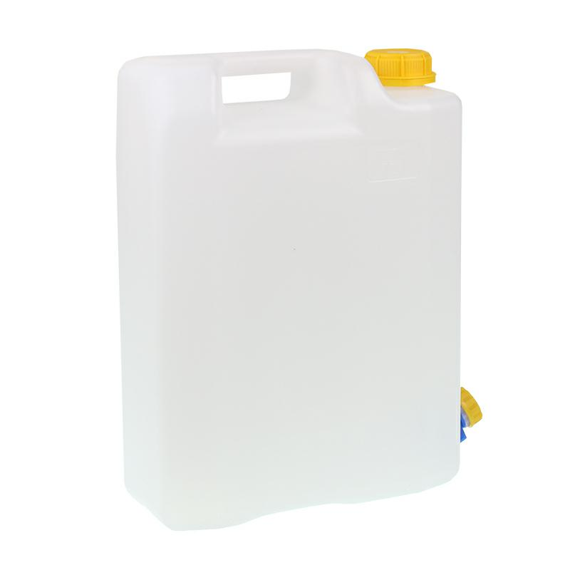 POJEMNIK NA WODĘ 10L - BIAŁY - ATEST + OSOBNY DOZOWNIK + PLASTIKOWY KRANIK Z POKRĘTŁEM BEZ GWINTU U DOŁU-347598960