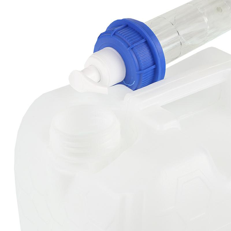 POJEMNIK NA WODĘ 10L - BIAŁY + DOZOWNIK+ METALOWY KRANIK Z GWINTEM U DOŁU-347598988