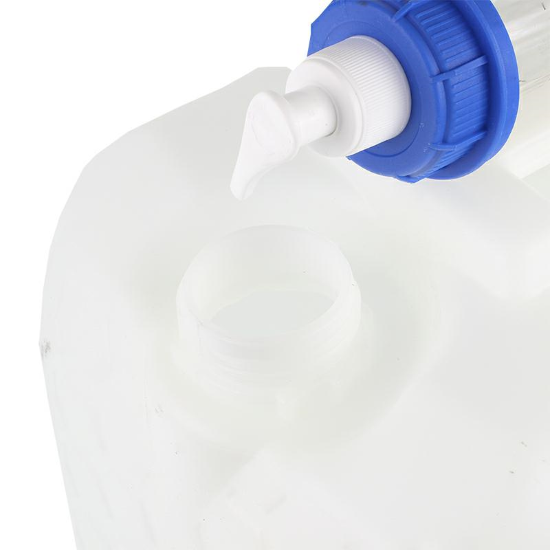 POJEMNIK NA WODĘ 20L - BIAŁY + DOZOWNIK + METALOWY KRANIK Z GWINTEM U DOŁU-347598996