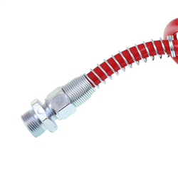 PRZEWÓD PNEUM. SPIRALNY M16 CZERWONY SILIKON (POLIURETANOWY), 4,5M-347599166