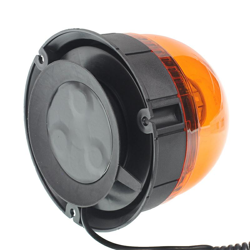 LAMPA OSTRZEGAWCZA 12-24V "KOGUT" LED MOCOWANIE NA MAGNES + 3 OTWORY, ECE R10, BŁYSKOWA-347600216