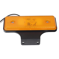 LAMPA OBRYSOWA POMARAŃCZOWA DIODOWA Z UCHWYTEM, HOMOLOGACJA E9-347600525