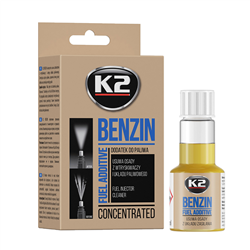 ŚRODEK DO CZYSZCZENIA UKŁADU ZASILANIA W SILNIKU BENZYNOWYM - K2 BENZIN - 50ML-347600826