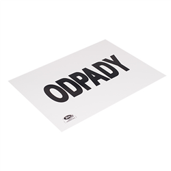 TABLICA "ODPADY" 400X300MM-347601143