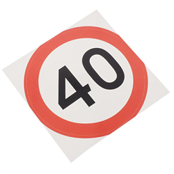 NALEPKA (NAKLEJKA) LIMIT PRĘDK.-  40KM/H FI 220MM, KLASA I-347601417