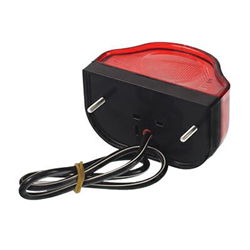 LAMPA OŚWIETLENIA TABLICY REJESTRACYJNEJ DIODOWA, KLOSZ BIAŁY, CZERWONA, 12/24V-347601446