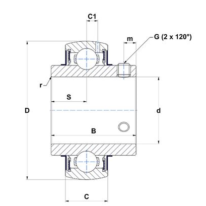 ŁOŻYSKO SAMONASTAWNE UC 202-347601457