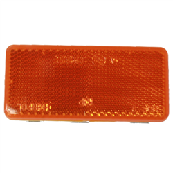 ODBLASK PROSTOKĄTNY PRZYKL. POMARAŃCZOWY 95X45MM-347601616