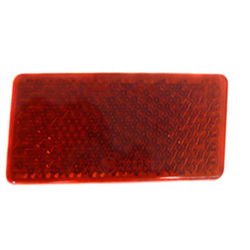 ODBLASK PROSTOKĄTNY PRZYKLEJANY CZERWONY 95X45MM-347601617