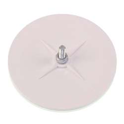 ODBLASK OKRĄGŁY ZE ŚRUBĄ BIAŁY FI 75MM-347601622