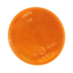ODBLASK OKRĄGŁY ZE ŚRUBĄ ŻÓŁTY FI 75MM-347601623
