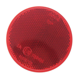 ODBLASK OKRĄGŁY ZE ŚRUBĄ CZERWONY FI 75MM-347601625