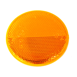 ODBLASK OKRĄGŁY PRZYKLEJANY ŻÓŁTY FI 75MM-347601629