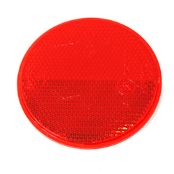 ODBLASK OKRĄGŁY PRZYKLEJANY CZERWONY FI 75MM-347601631