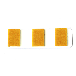 ODBLASK PROSTOKĄTNY PRZYKLEJANY BIAŁY 69X19,5MM-347601634