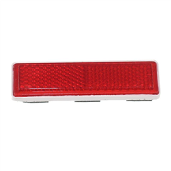ODBLASK PROSTOKĄTNY PRZYKLEJANY CZERWONY 69X19,5MM-347601639