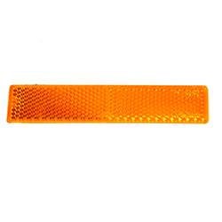 ODBLASK PROSTOKĄTNY PRZYKL. POMARAŃCZOWY 103X21MM-347601650
