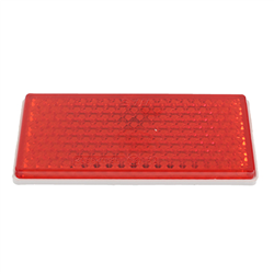 ODBLASK PROSTOKĄTNY PRZYKLEJANY CZERWONY 105X48MM-347601656