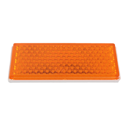 ODBLASK PROSTOKĄTNY PRZYKL. POMARAŃCZOWY 105X48MM-347601658