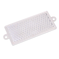 ODBLASK PROSTOKĄTNY Z UCHEM BIAŁY 105X48MM, ROZSTAW OTW. 116MM-347601660