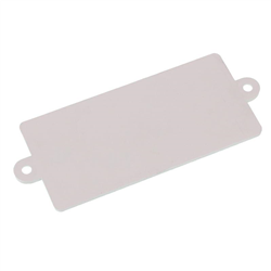 ODBLASK PROSTOKĄTNY Z UCHEM BIAŁY 105X48MM, ROZSTAW OTW. 116MM-347601661
