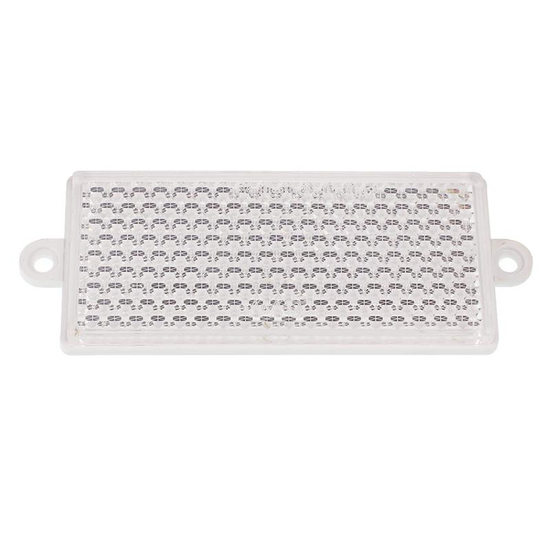 ODBLASK PROSTOKĄTNY Z UCHEM BIAŁY 105X48MM, ROZSTAW OTW. 116MM-347601662