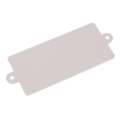 ODBLASK PROSTOKĄTNY Z UCHEM POMARAŃCZOWY 105X48MM, ROZSTAW OTW. 116MM-347601667